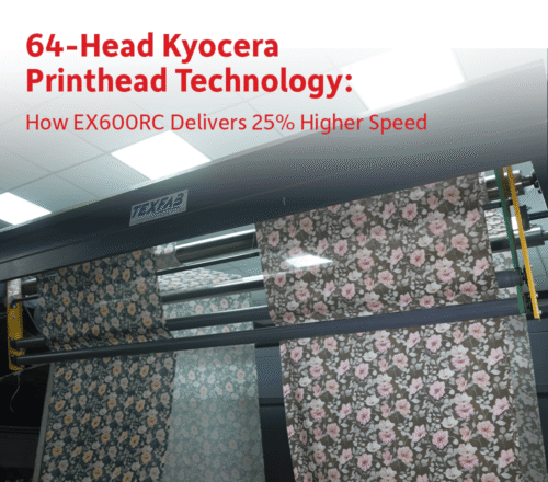 64 head Kyocera textile printer