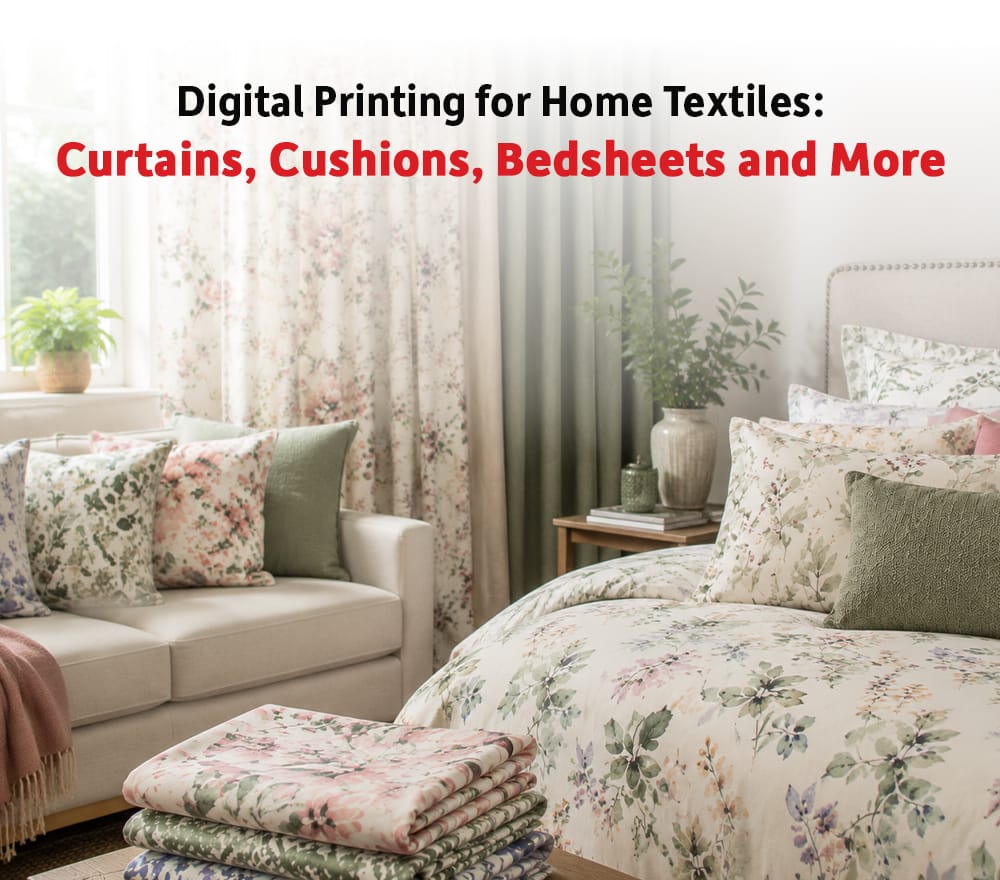 Digital Printing for Home Textiles: Curtains, Cushions, Bedsheets and More
