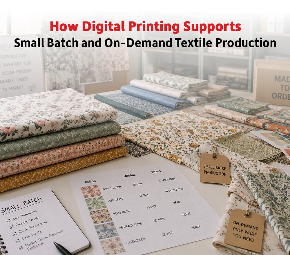 How Digital Printing Supports Small Batch and On-Demand Textile Production